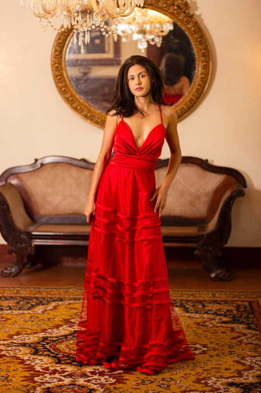 COIMBRA DRESS - Red