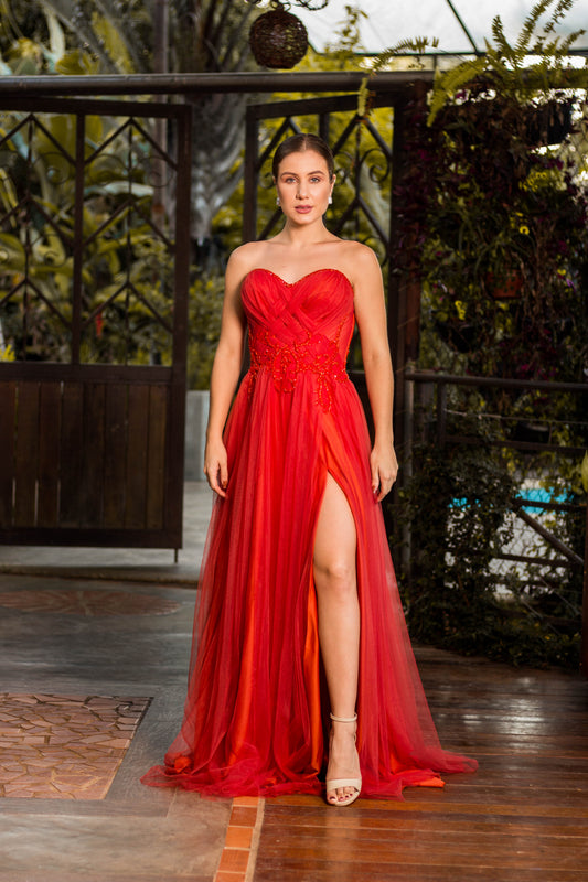 MONACO DRESS - Terracotta
