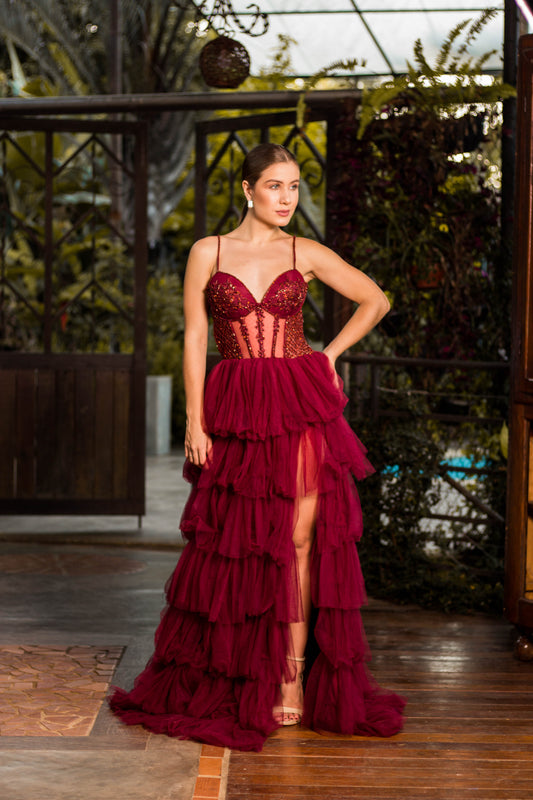 BREST DRESS -  Marsala