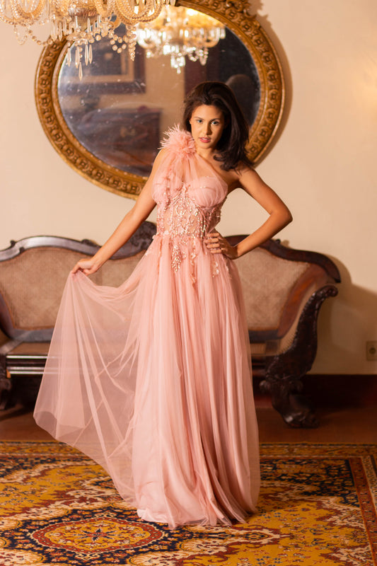 MONTPELLIER DRESS - Blush Pink