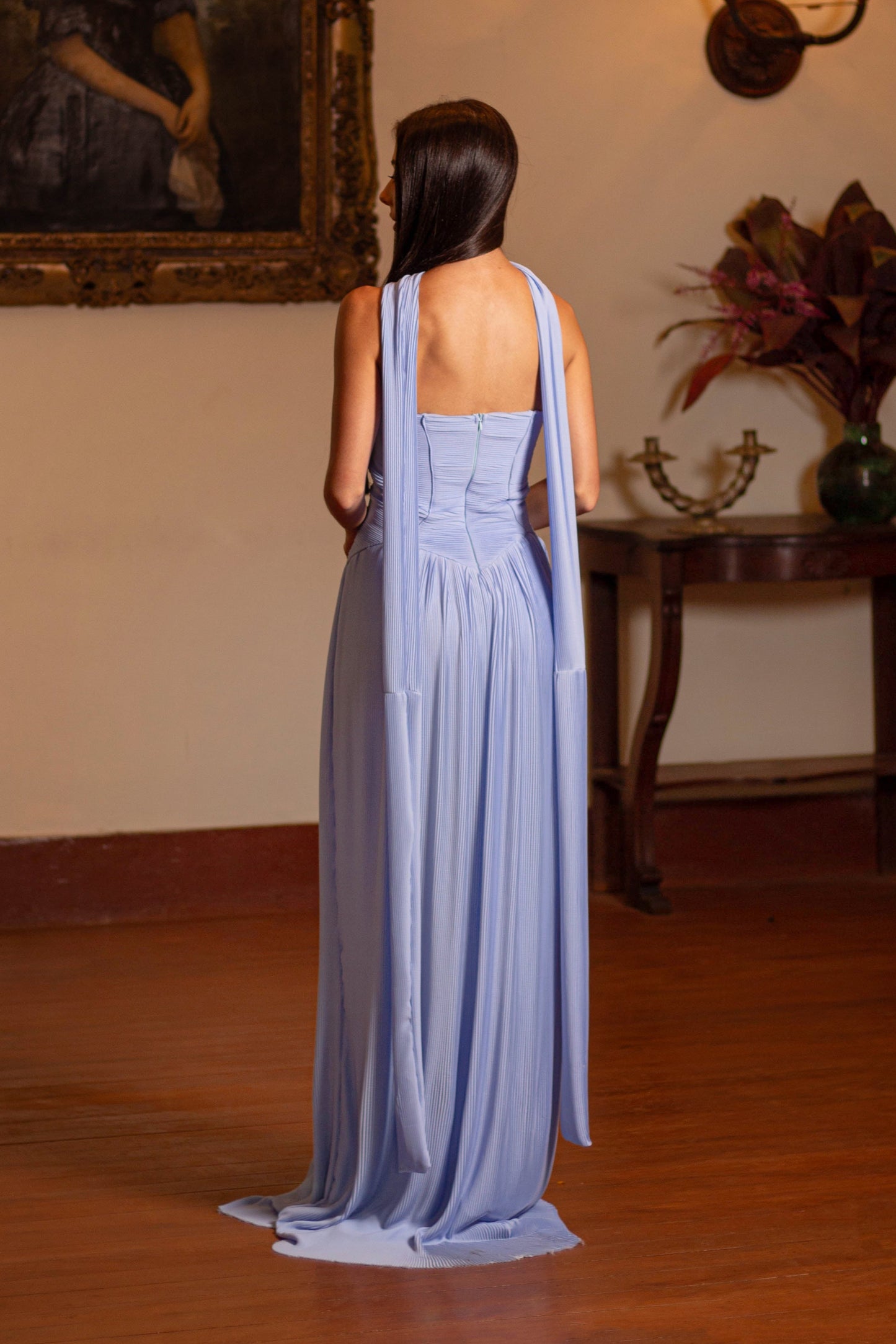 ELEUSIS DRESS - Serenity Blue