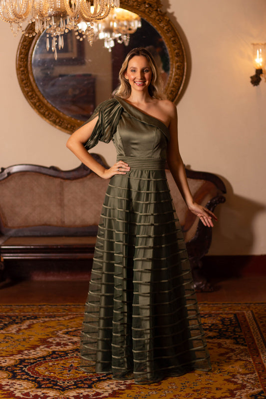SINTRA DRESS - Olive Green