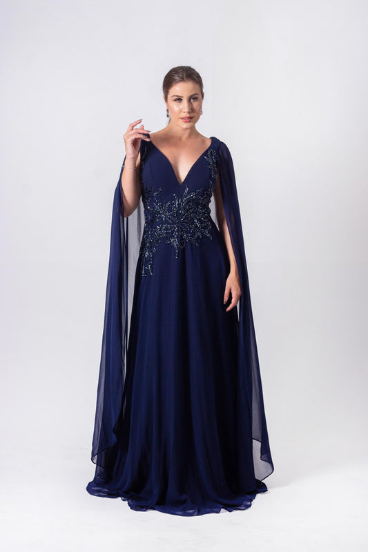 MARSEILLE DRESS - Navy Blue