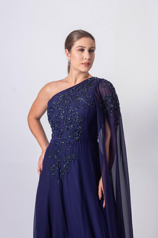 TOULOUSE DRESS - Navy Blue