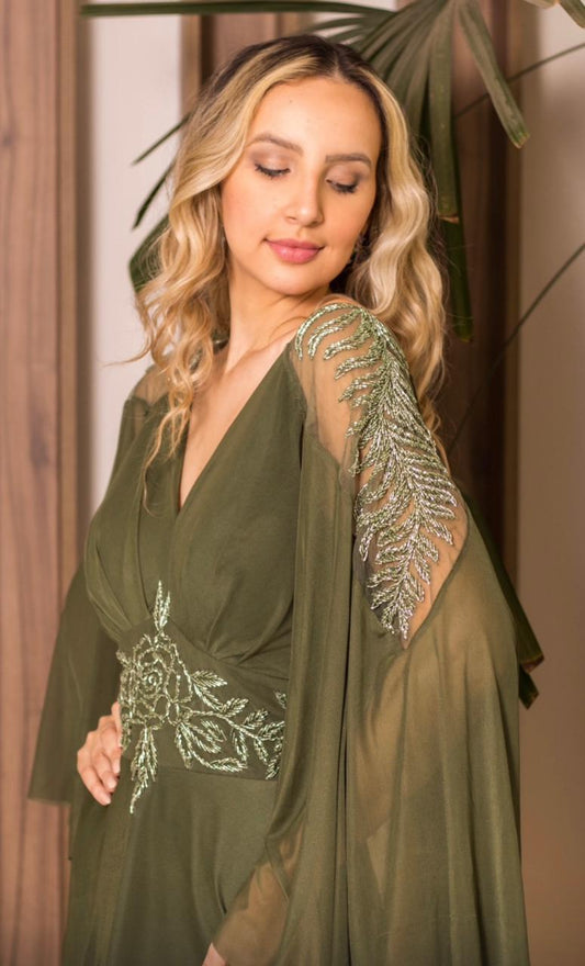 LILLE DRESS - Green Olive
