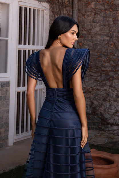 PORTO DRESS - Navy Blue