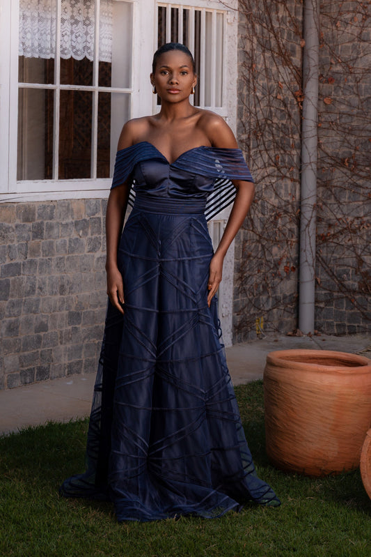 LISBOA DRESS  - Navy Blue