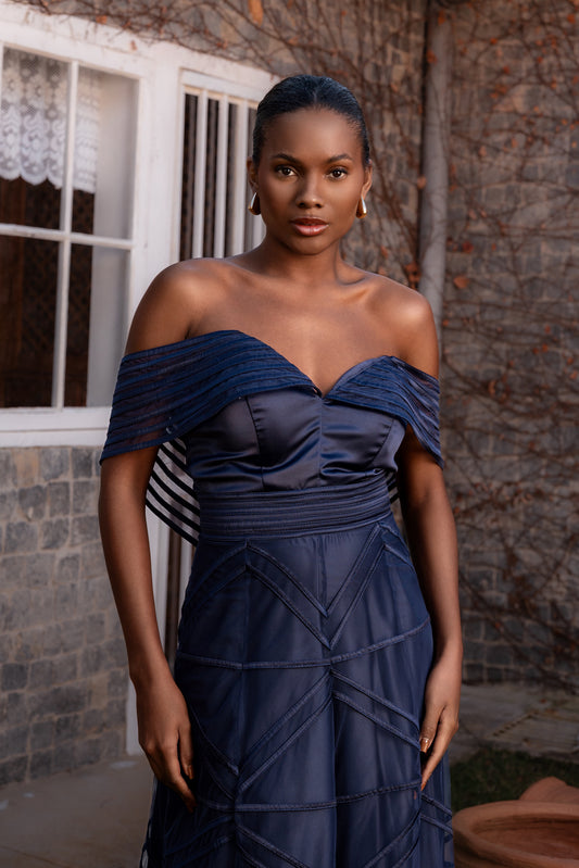 LISBOA DRESS  - Navy Blue