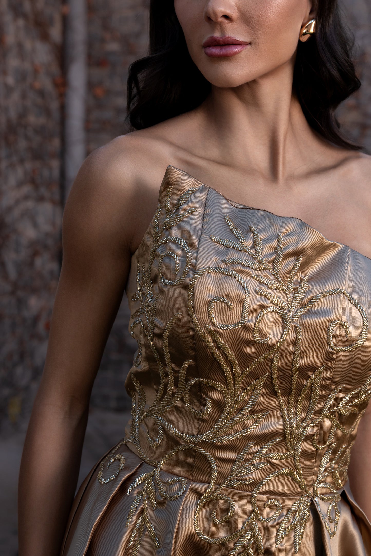 DOMME DRESS - Gold