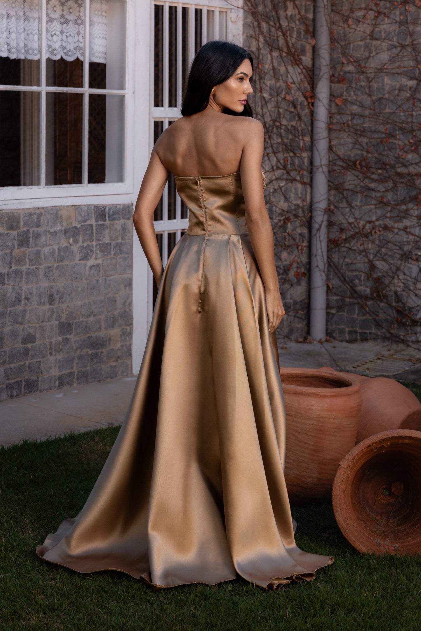 DOMME DRESS - Gold