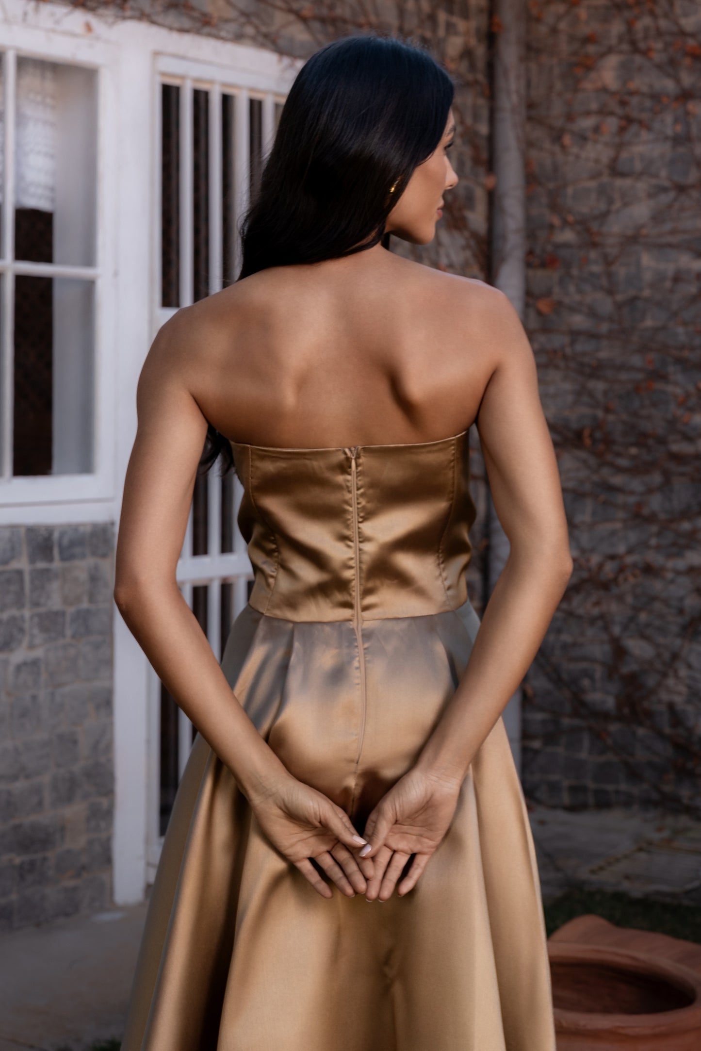 DOMME DRESS - Gold