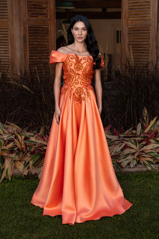 LIMOGES DRESS - Orange