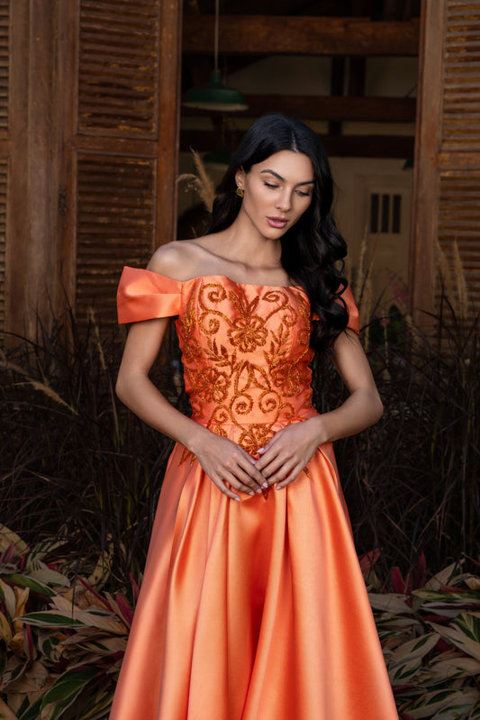 LIMOGES DRESS - Orange
