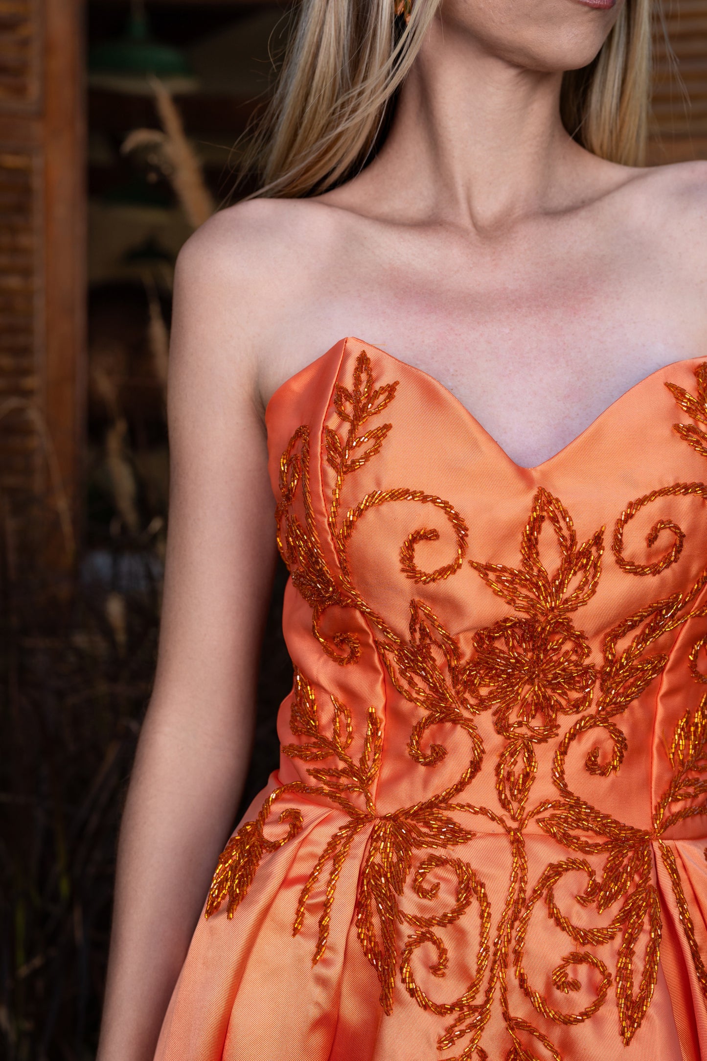 TOURNUS DRESS - Orange