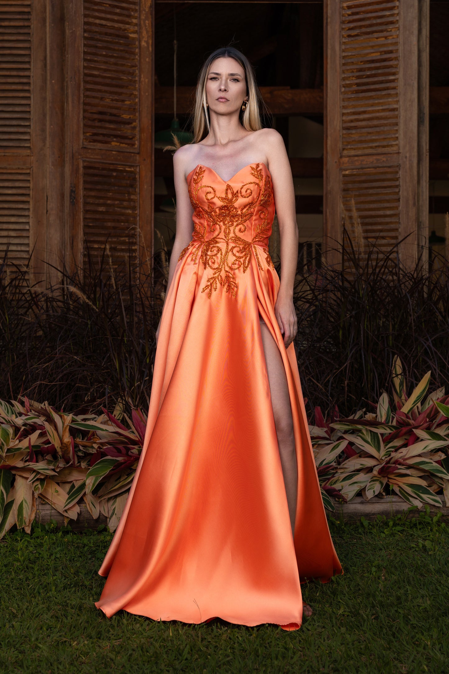 TOURNUS DRESS - Orange