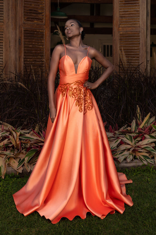SARCELLES DRESS - Orange