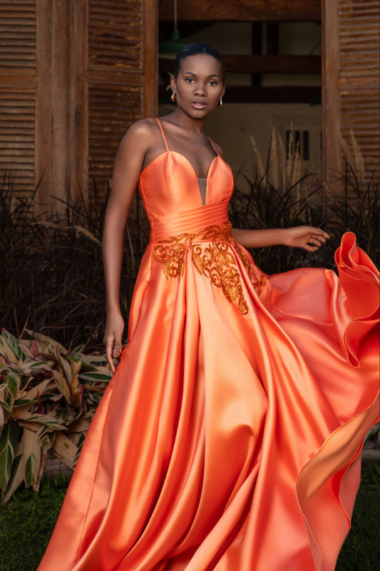 SARCELLES DRESS - Orange