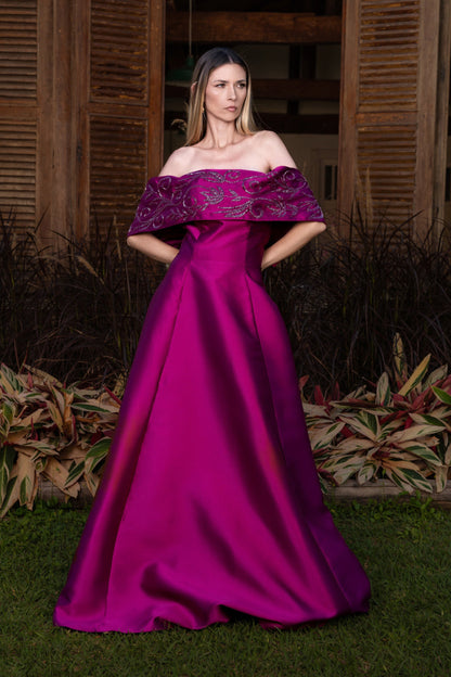 LE MANS DRESS - Fuchsia