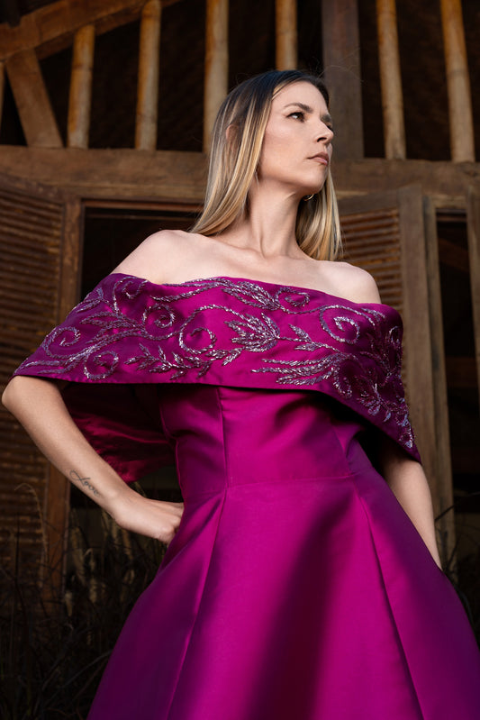 LE MANS DRESS - Fuchsia