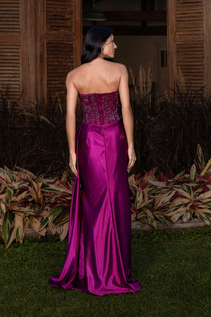 BOURGES DRESS - Fuchsia