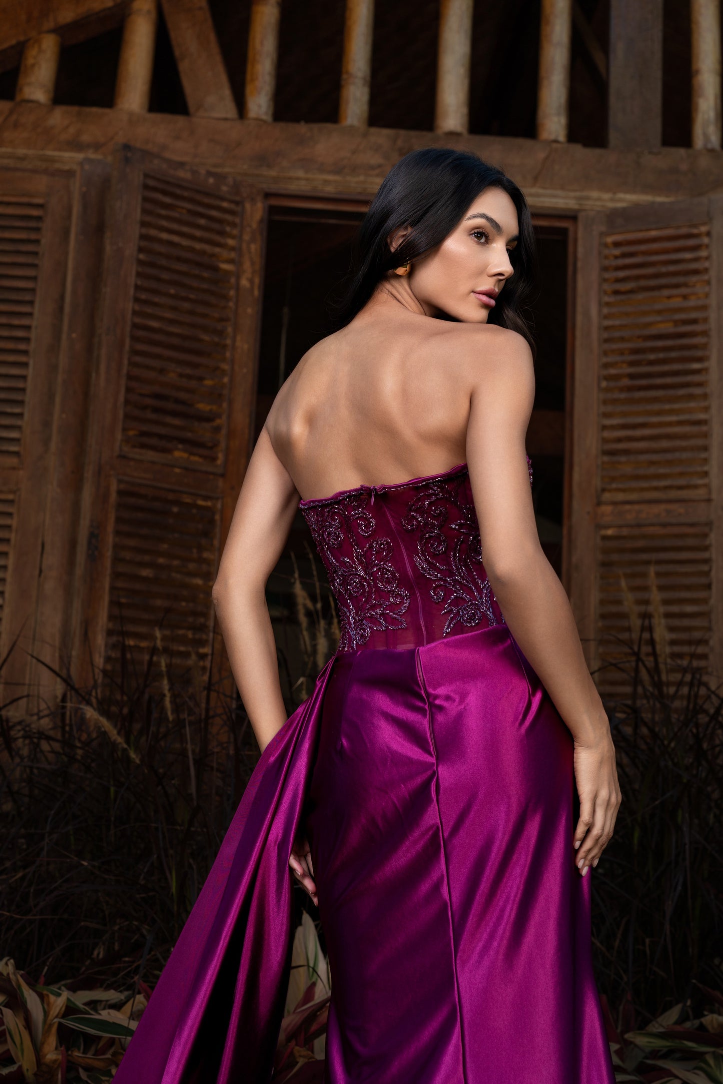 BOURGES DRESS - Fuchsia