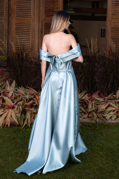 LE HAVRE DRESS - Serenity Blue