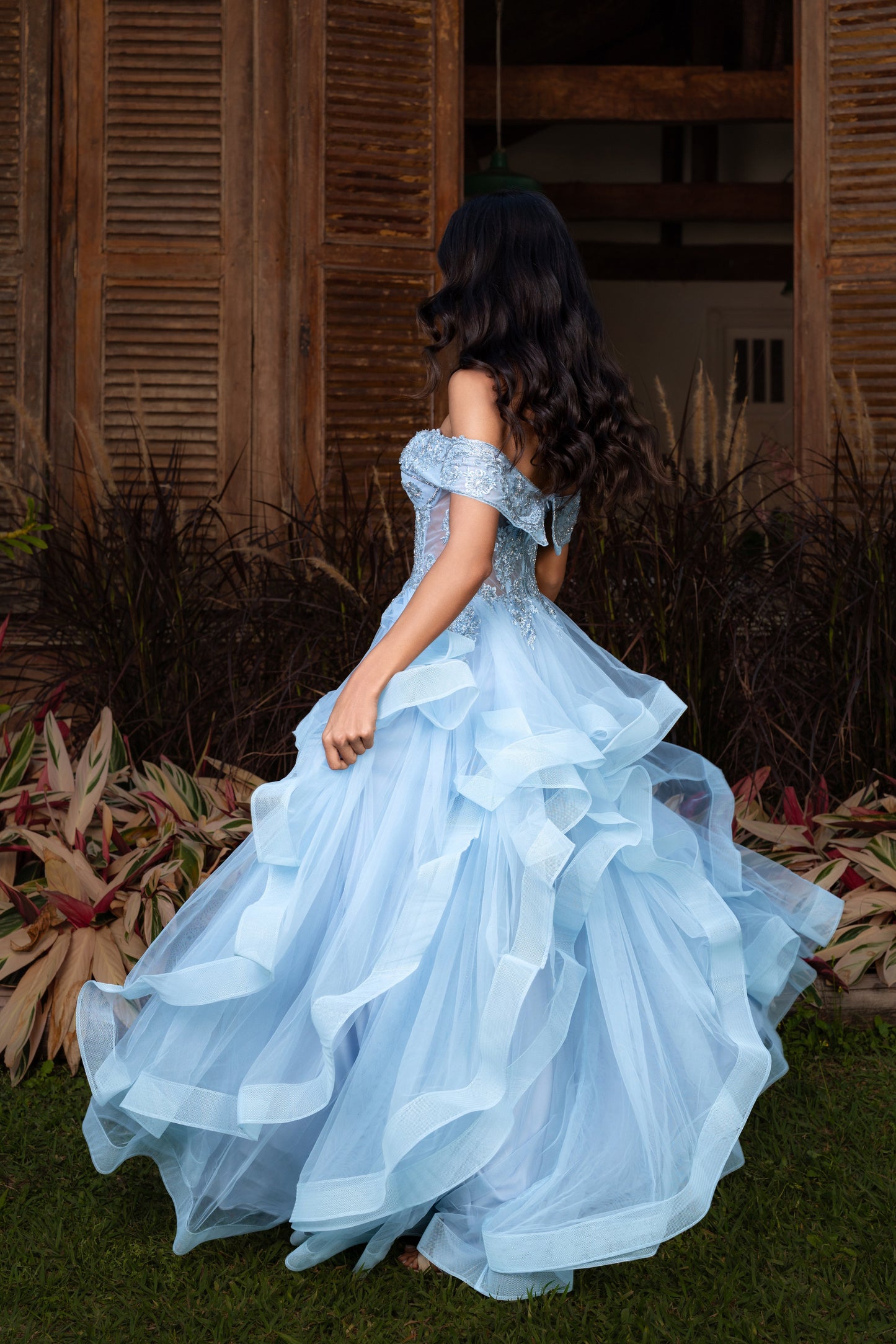 DEAUVILLE DRESS - Serenity Blue