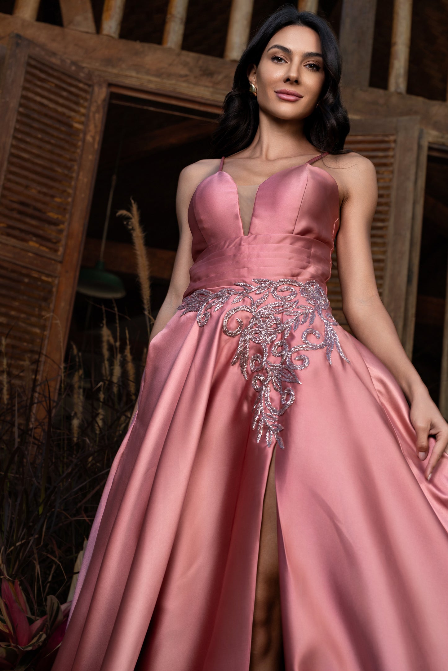 SARCELLES DRESS - Blush Pink