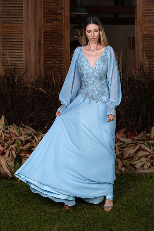 CASSIS DRESS - Serenity Blue