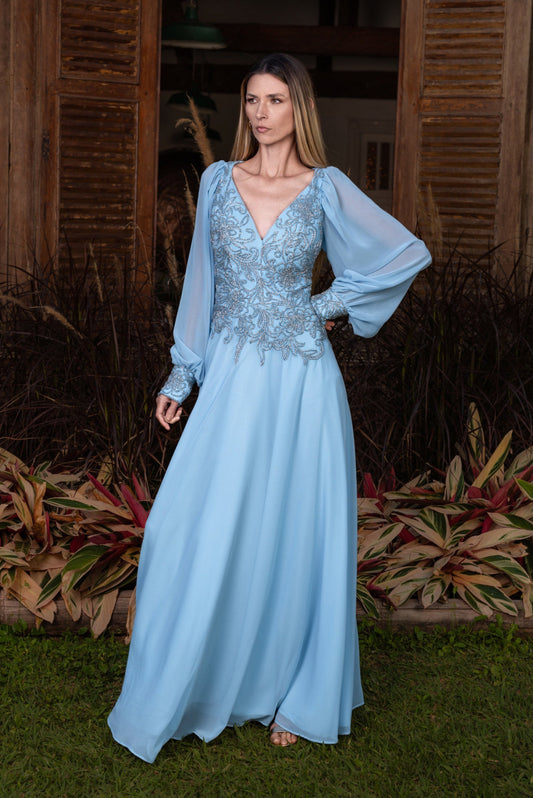 CASSIS DRESS - Serenity Blue