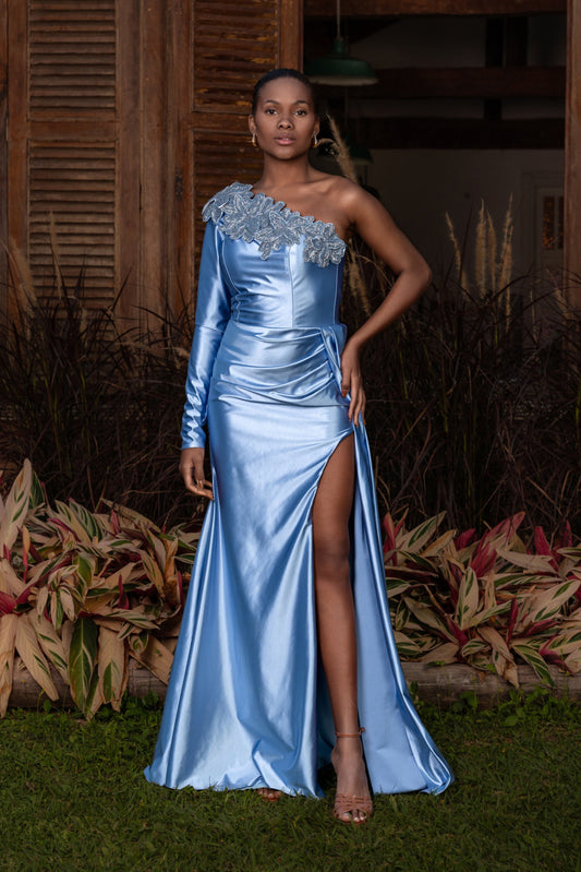 BARFLEUR DRESS - Serenity Blue