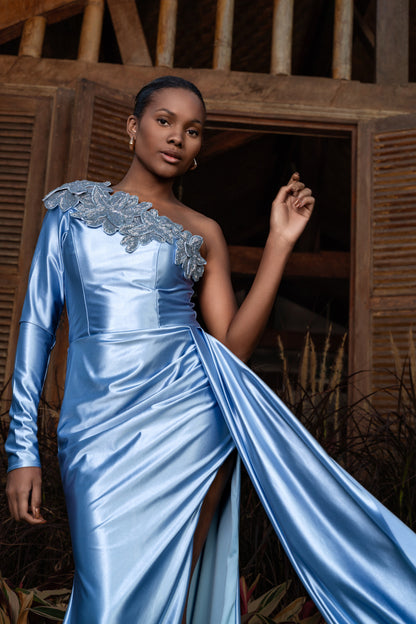 BARFLEUR DRESS - Serenity Blue