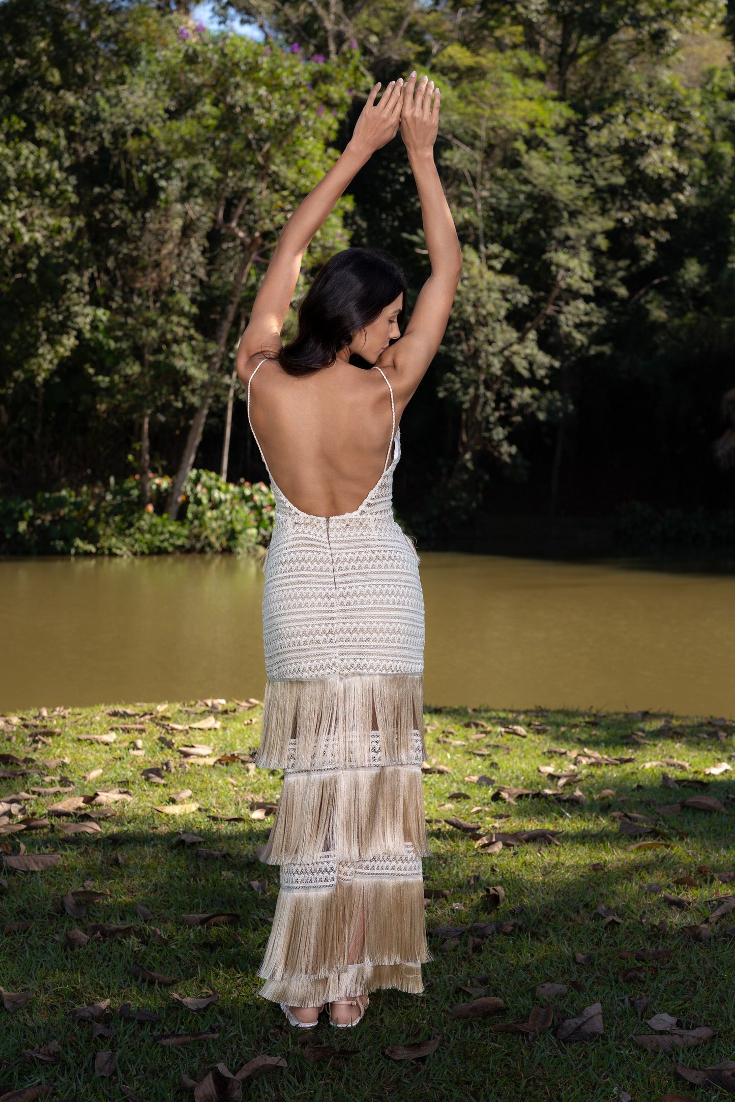 MARAGOGI MAXI DRESS - Off White