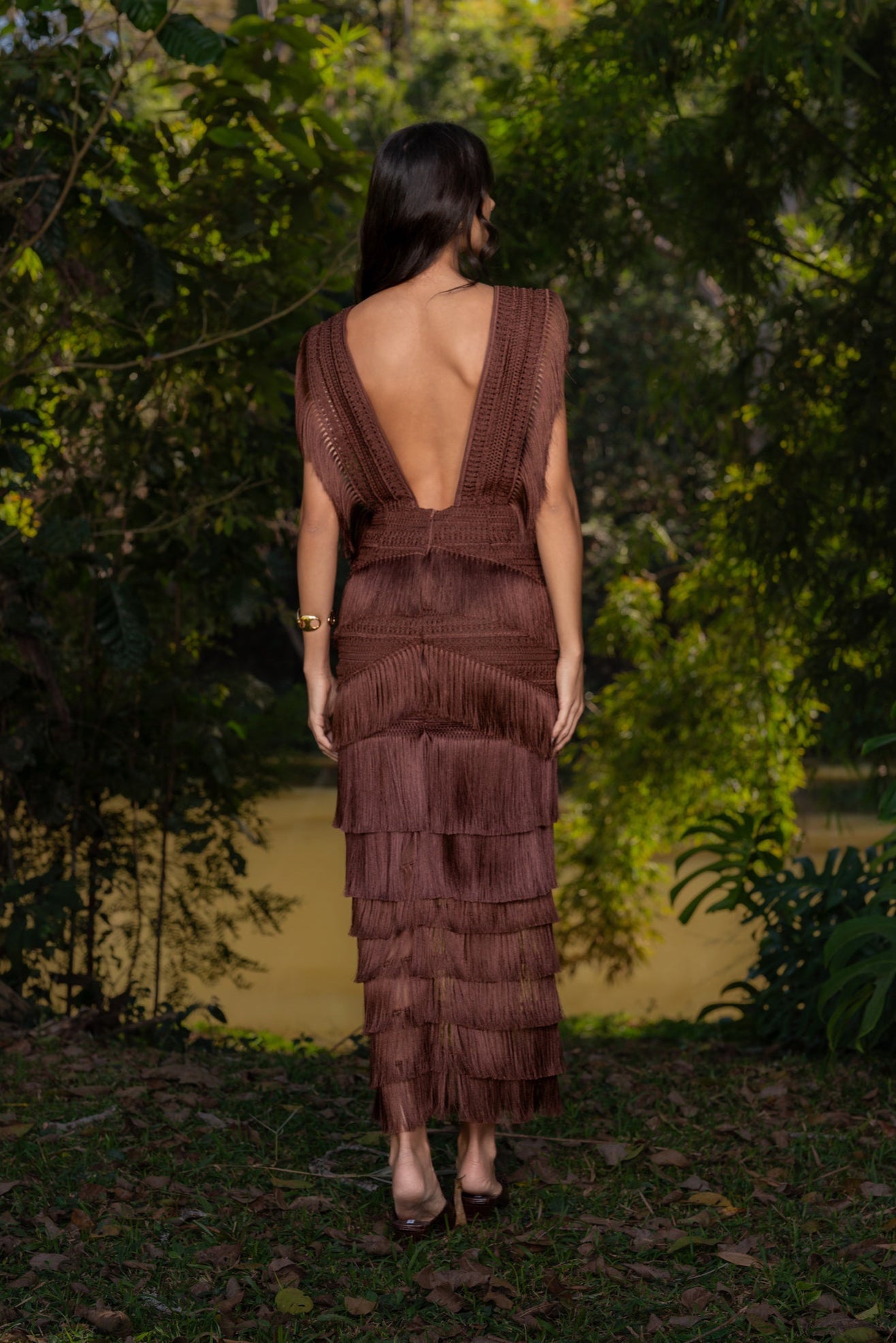 XINGU MAXI DRESS - Brown