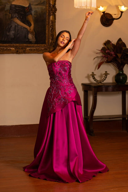 LANNION DRESS - Fuchsia
