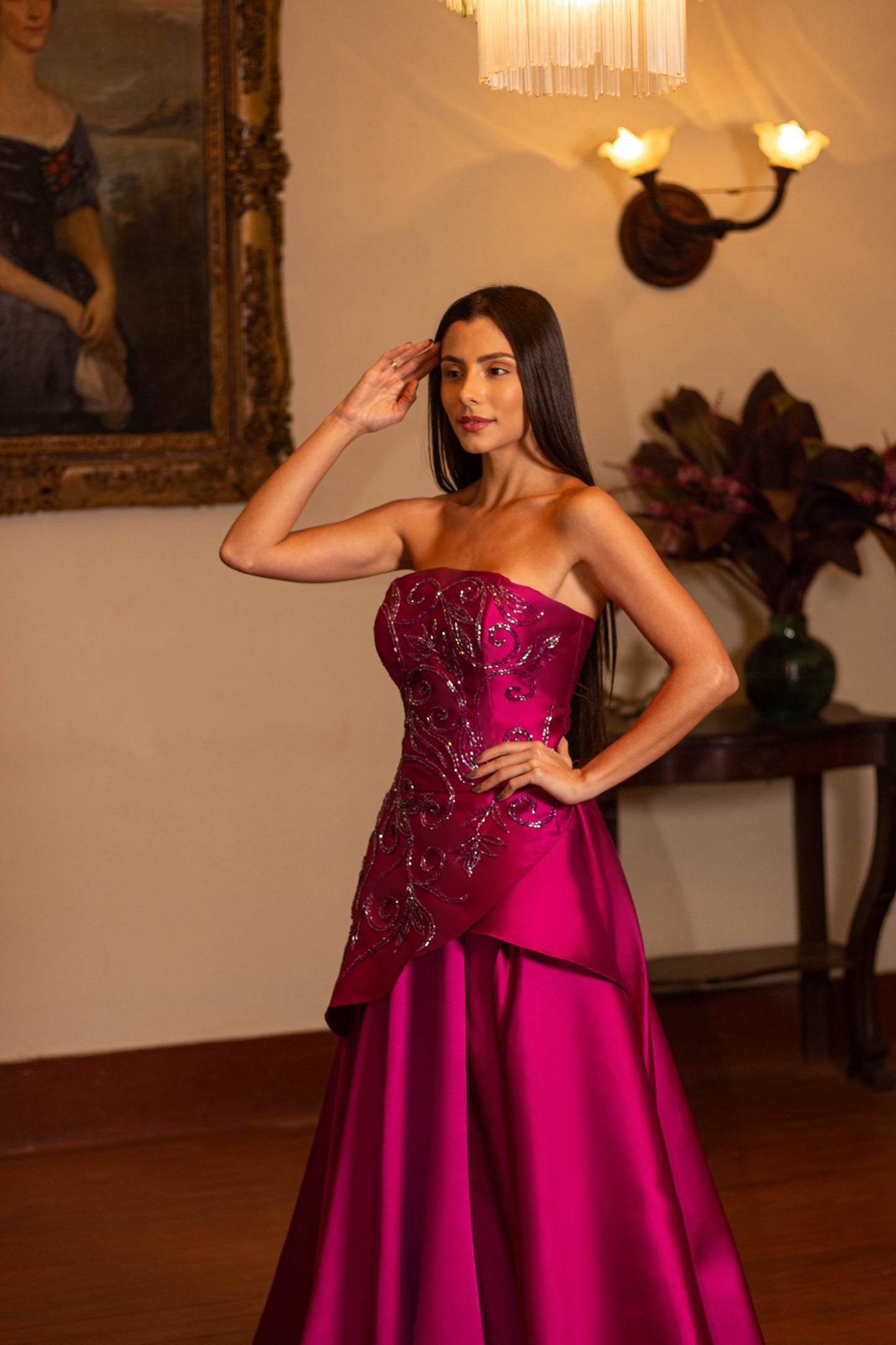 LANNION DRESS - Fuchsia