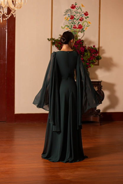 METZ DRESS - Emerald Green