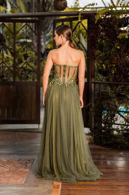 MONACO DRESS - Olive Green