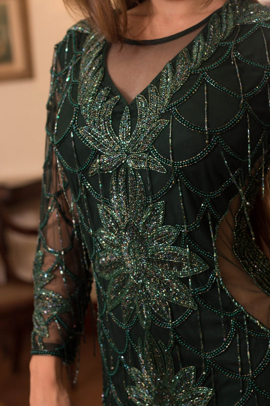 COLMAR DRESS - Emerald Green