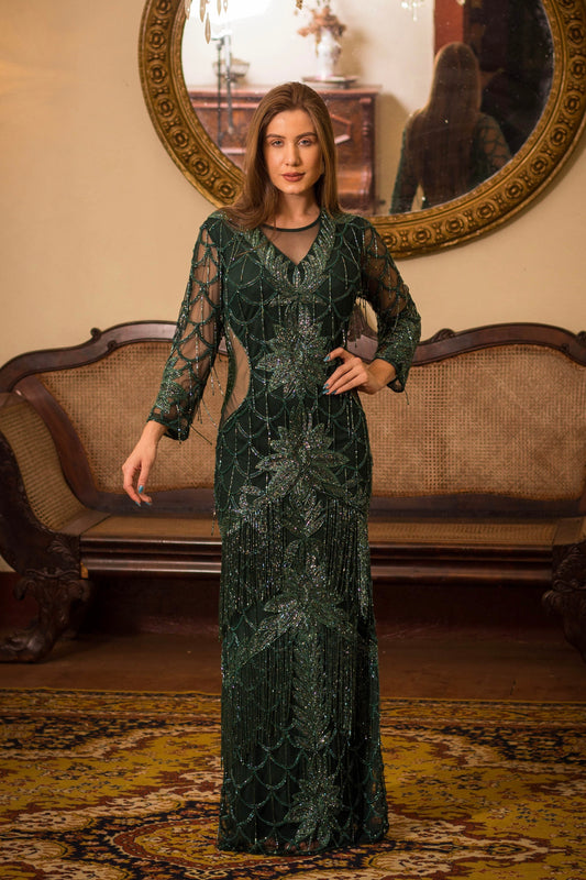 COLMAR DRESS - Emerald Green