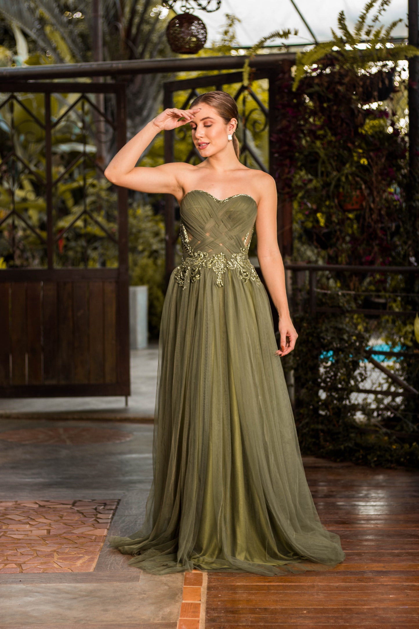 MONACO DRESS - Olive Green