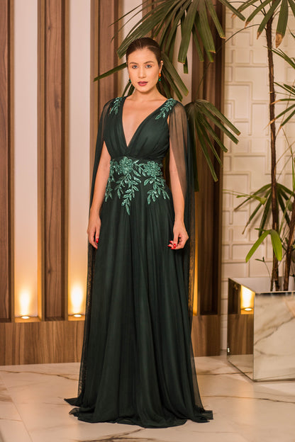 BAYONNE DRESS - Emerald Green